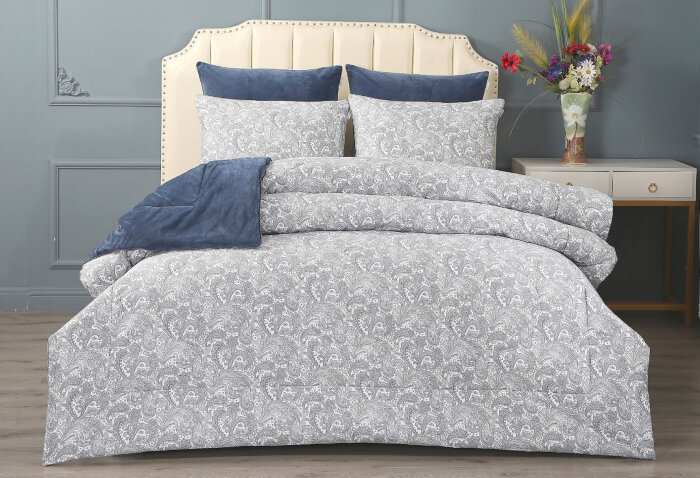 Постельный набор Калеони (деним) egypt cotton евро