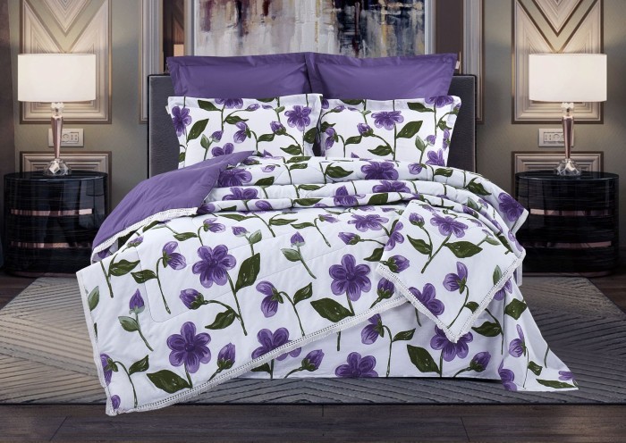 Постельное белье Флоксы (аметист) Cotton евро