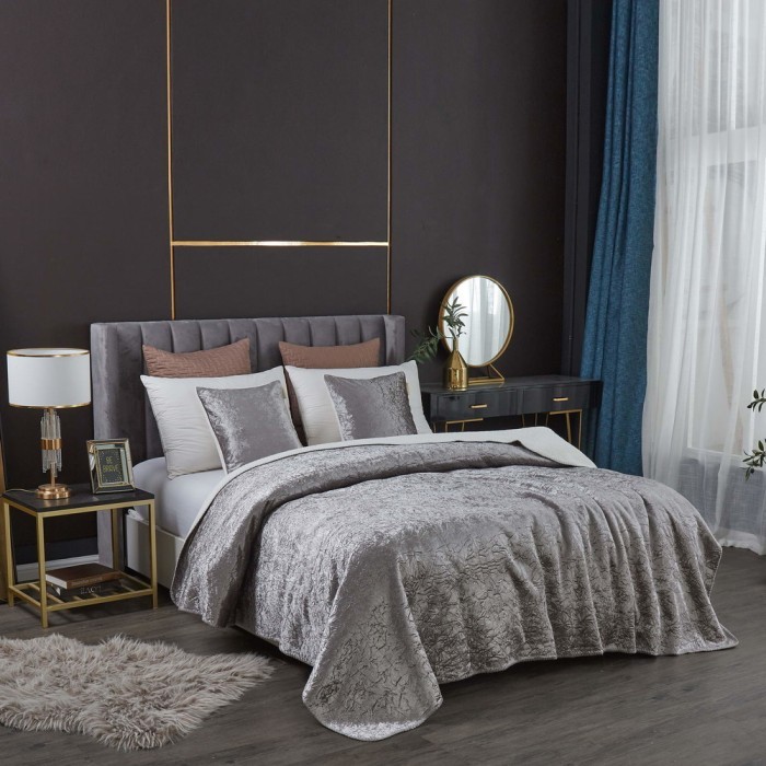 Ундина (серая) Покрывало 160х220