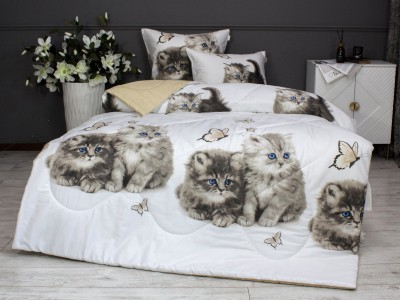 Комплекты для сна Kitty (бежевый жемчуг) Cotton Полуторный
