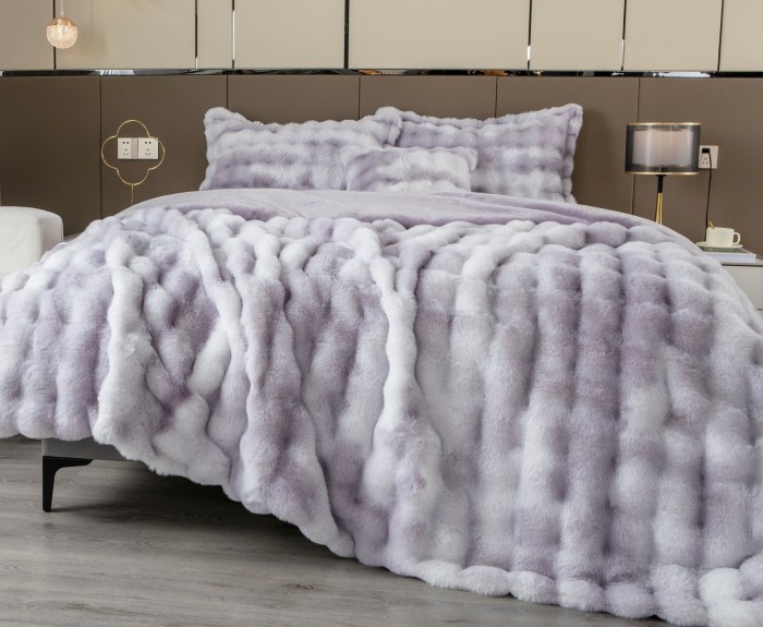 Покрывало декоративное Buffy Premium (дымчатая лаванда) 160x220 160х220см 