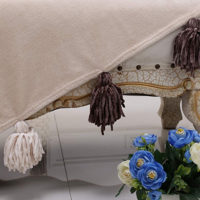 Tassel №3 (беж) Плед 220х230