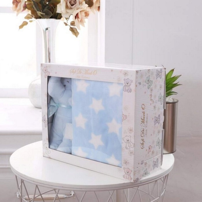 Дамбо (голубой) Покрывало Детское 100х150