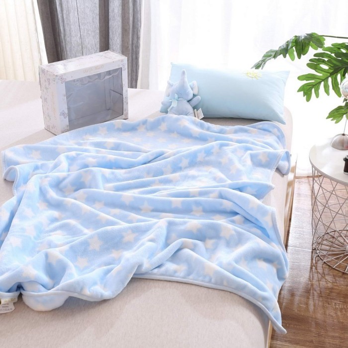 Дамбо (голубой) Покрывало Детское 100х150