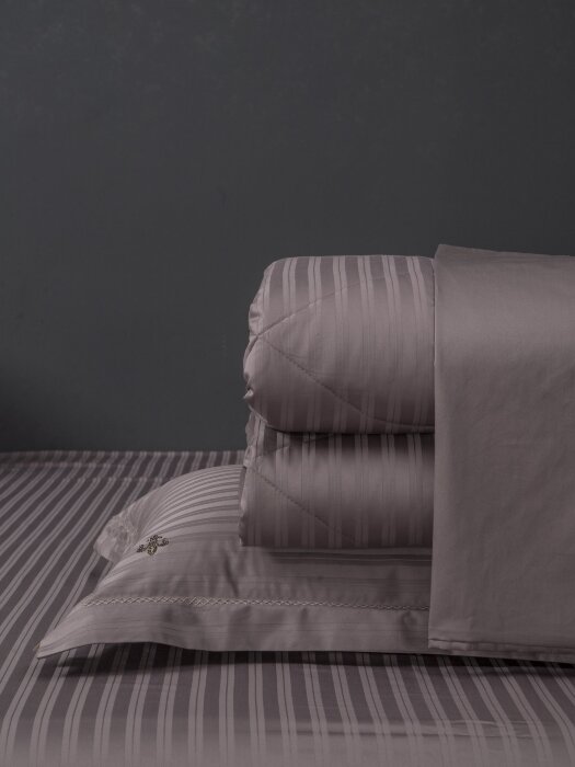Комплекты для сна Stripe Royal (капучино) Egypt Cotton Семейный K-7Е-3079 к-т