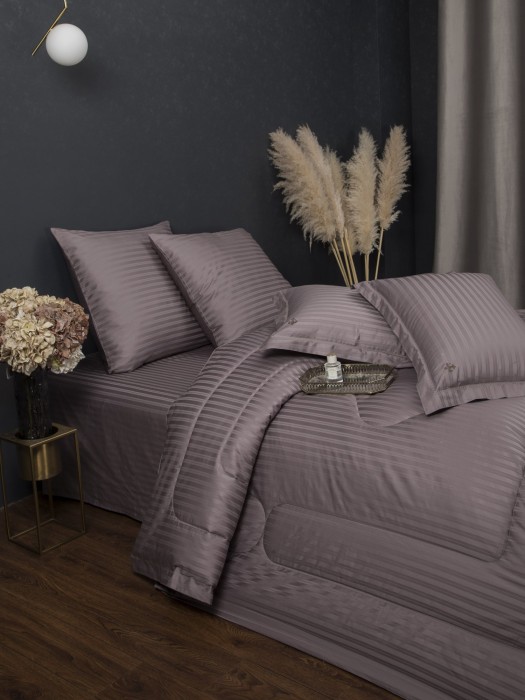 Комплекты для сна Stripe Royal (капучино) Egypt Cotton Семейный K-7Е-3079 к-т