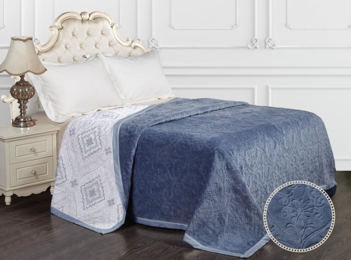 Плед Казанова Плед 2.2 Альбина (индиго лайт) 220х240 SR56-202-2.2