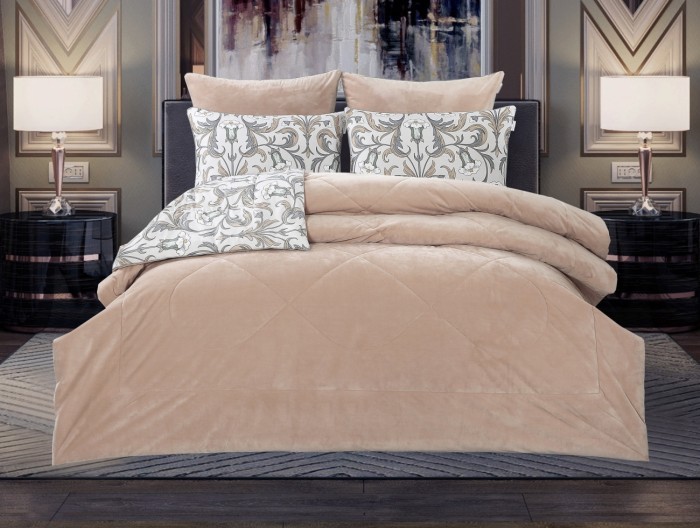 Комплект для сна Килиан бежевый пудра ABC Cotton семейный