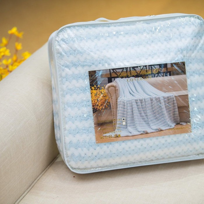 Гринда (голубой) Покрывало 220х240