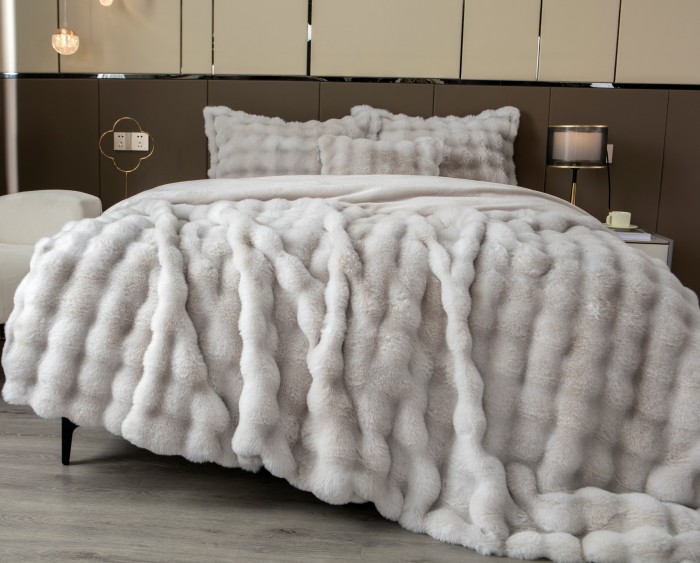 Покрывало декоративное Buffy Premium (дымчатый капучино) 160x220 160х220см