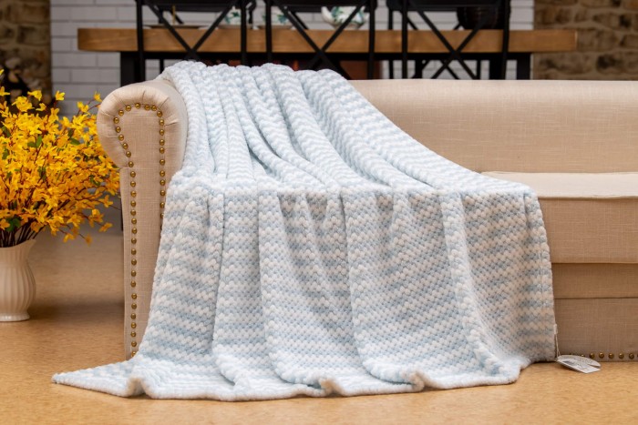 Гринда (голубой) Покрывало 160х220