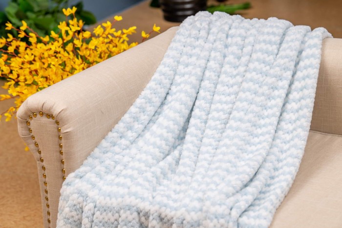 Гринда (голубой) Покрывало 160х220