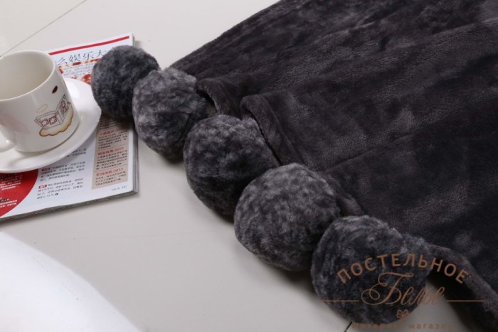 Bubble №4(темно-серый) Плед.220х230