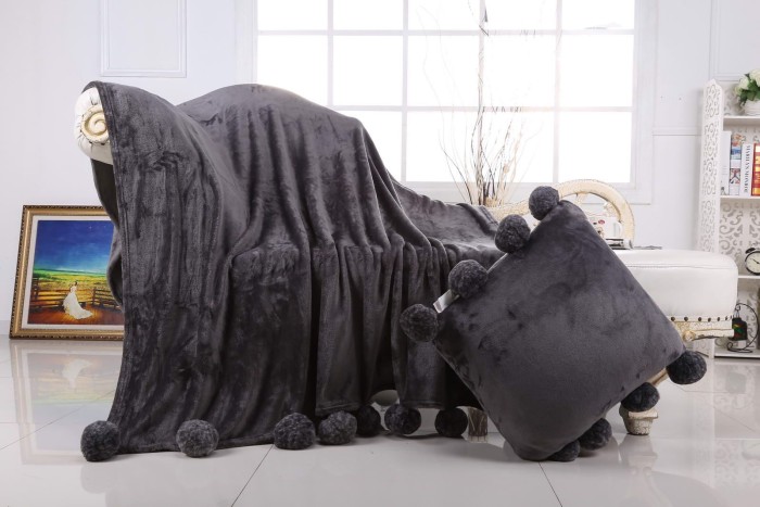 Bubble №4(темно-серый) Плед.220х230