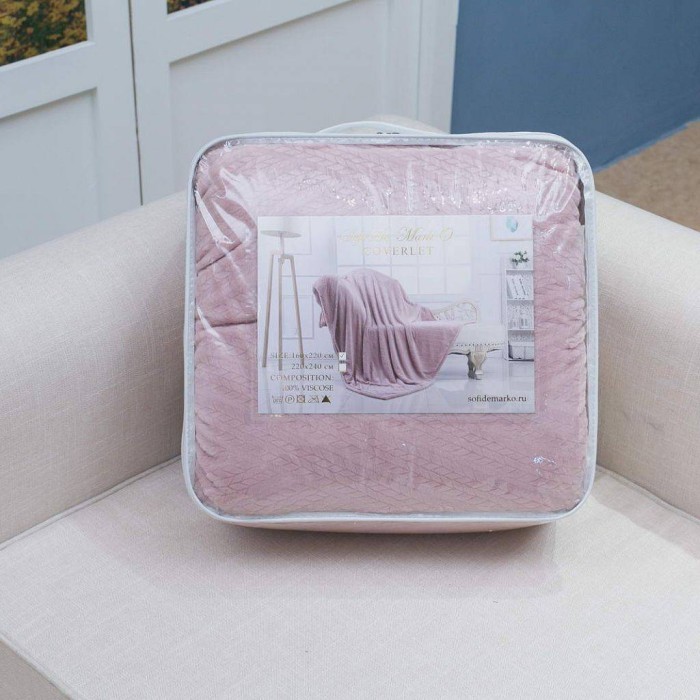 Флориан (пудра) Плед 160х220