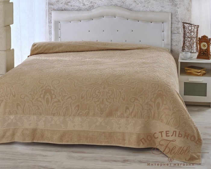 MEDUSA (капучино) Покрывало Махровое 200х220