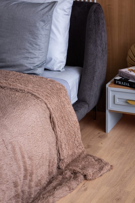 Плед Arya из Искусственного Меха Parison Коричневый