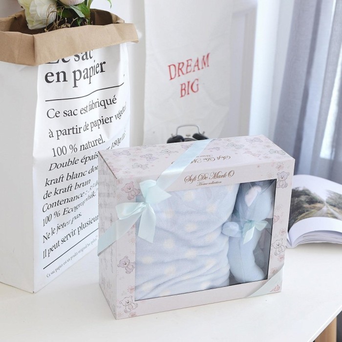 Тедди (голубой) Покрывало Детское 100х150