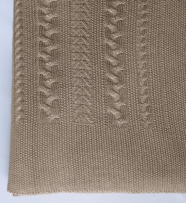 Плед вязанный Коса свиток 150x200