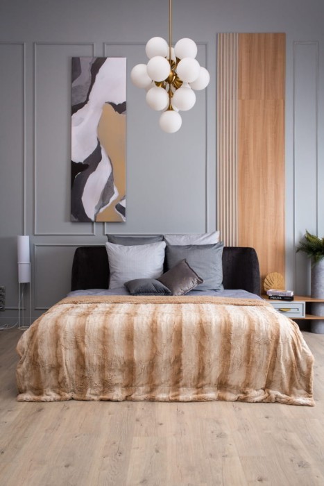 Плед Arya из Искусственного Меха Penelope Бежевый, Коричневый