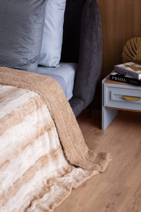 Плед Arya из Искусственного Меха Penelope Бежевый, Коричневый