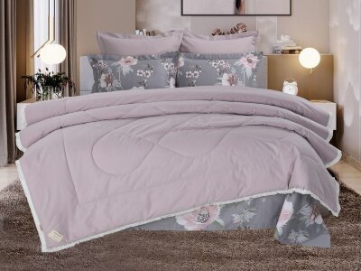 Постельный набор Казанова Лавиния (лиловый) Cotton комплект K-EBPO-1866 к-т
