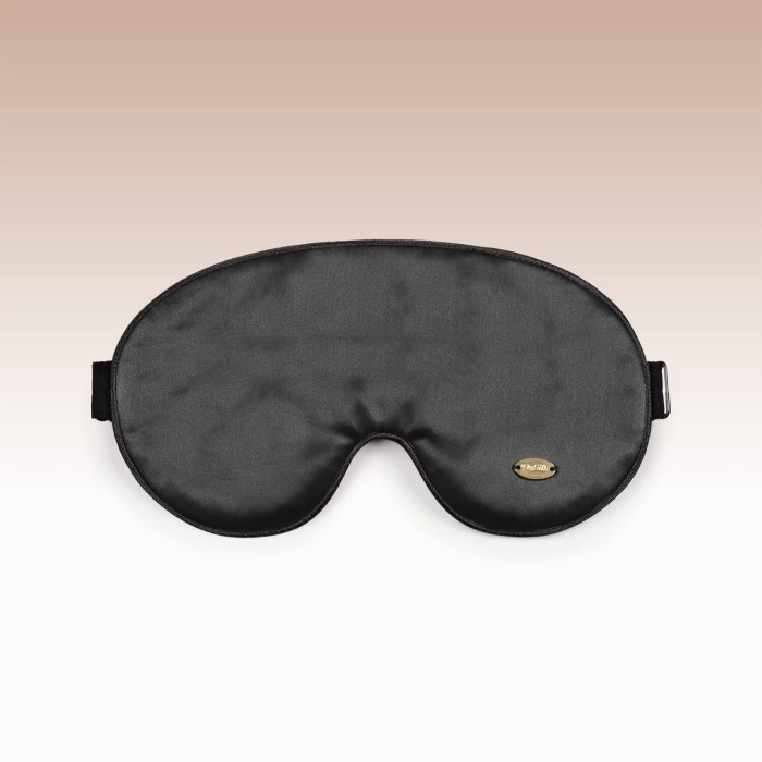 Шелковая маска для сна "Relax" (черный)