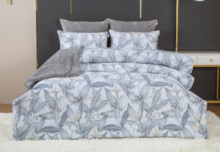 Комплекты для сна Ирисы (графит платина) ABC Cotton комплект Евро