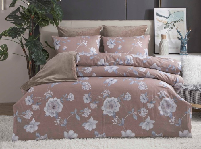 Комплекты постельного белья Петуния (капучино) Евро