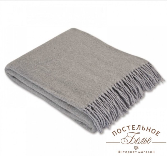 Пледы шерстяные Pled Merinos grey-170x200
