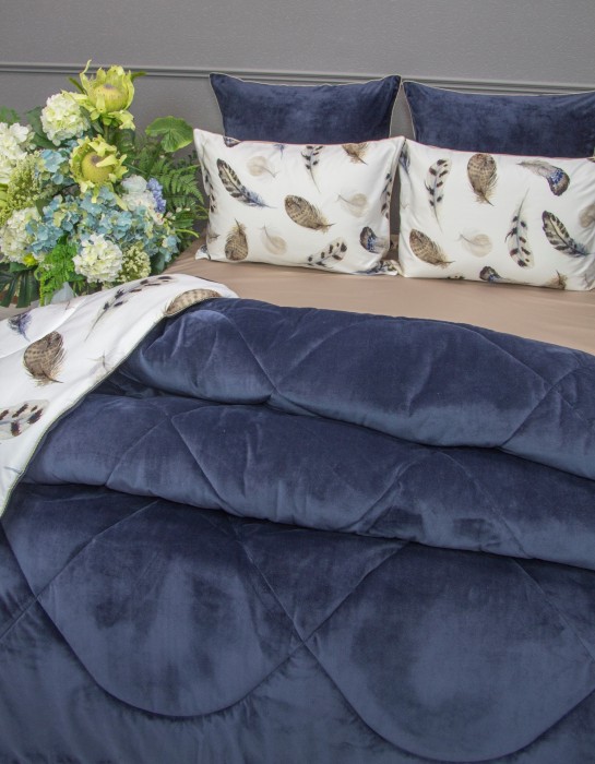 Комплекты для сна Роуч (индиго платина) ABC Egypt Cotton Полуторный