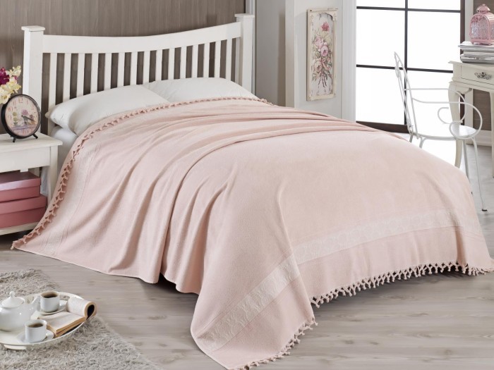 DAMASK KOZALI (св.роз) Покрывало Махровое 200х220 см