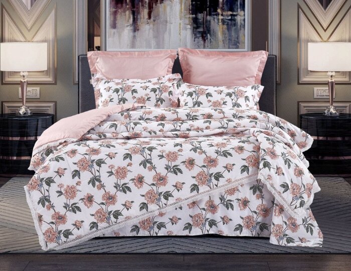 Постельный набор Казанова Амелия (пудра) Egypt Cotton комплект K-EBPO-2109 к-т