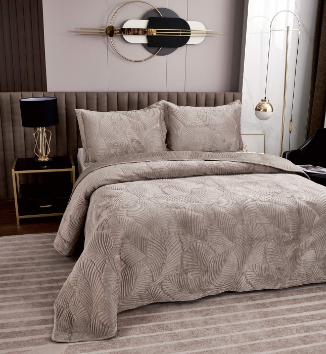 Ноэль (беж) Покрывало 160х220