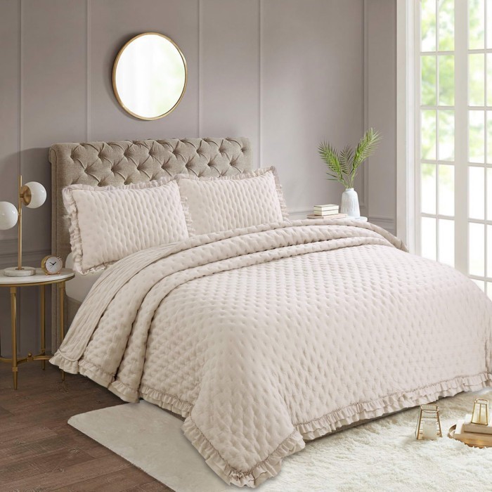 Фрау (крем) Покрывало 160х220