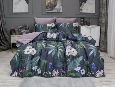 Комплекты для сна Кендис (индиго пыльная роза) ABC Egypt Cotton Евро