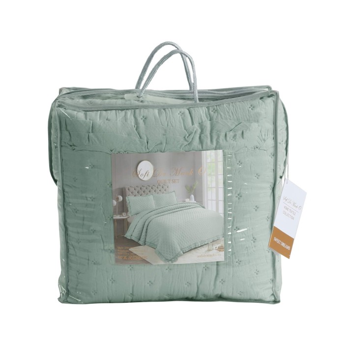 Фрау (зеленая) Покрывало 230х250