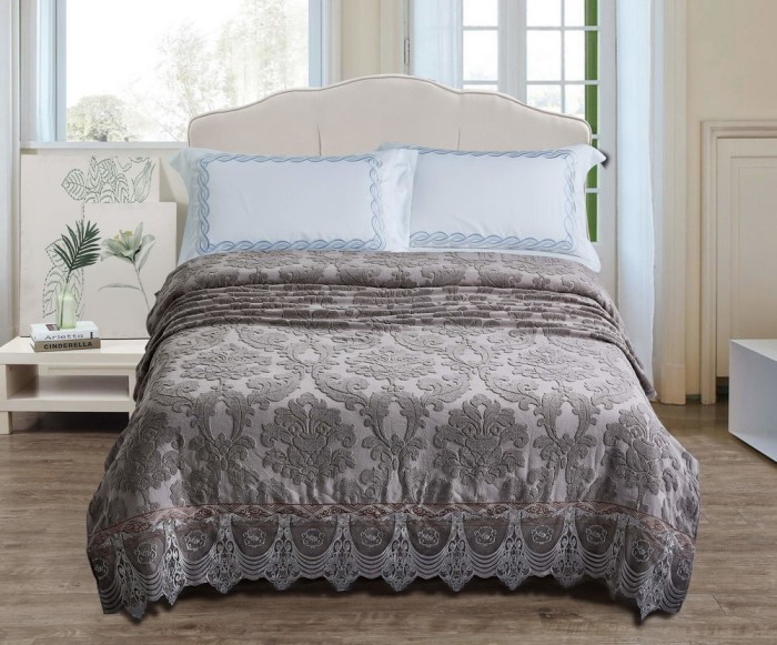 Сюзанна (кофе) 180х230 Покрывало Махровая