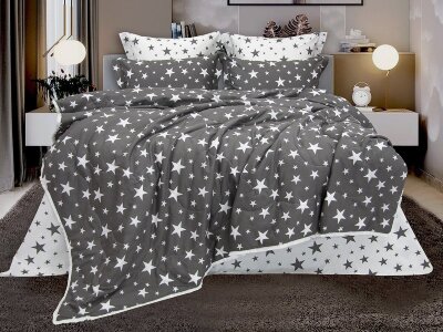 Постельный набор Казанова Star (кофе/молоко) Print Cotton к-т KР-EBPO-1824 к-т