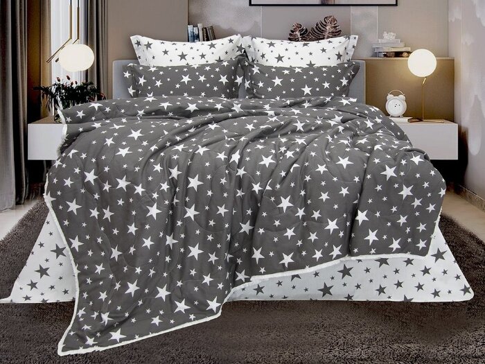 Постельный набор Казанова Star (кофе/молоко) Print Cotton к-т KР-EBPO-1824 к-т