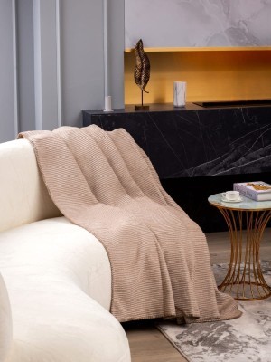 Плед Arya Хлопок Queen Бежевый