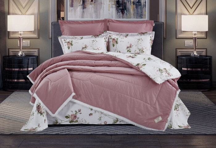 Постельный набор Казанова Пенелопа (старо-розовый) Cotton к-т K-EBPO-1850 к-т