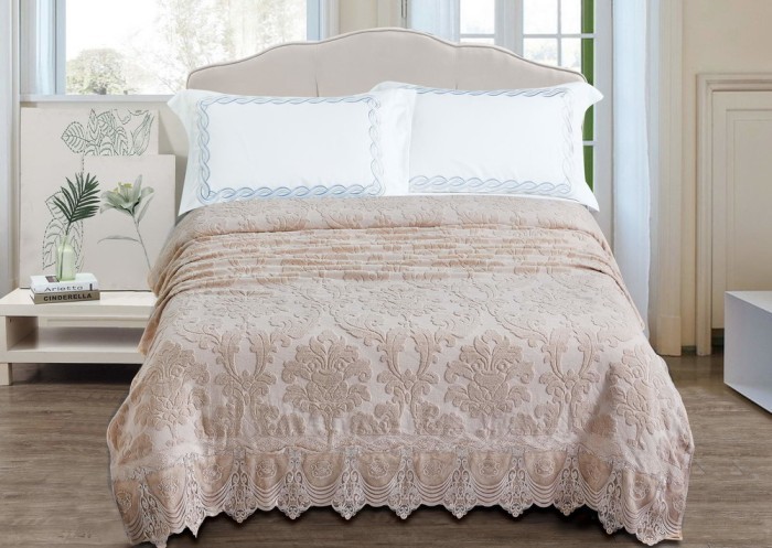 Сюзанна (беж) 180х230 Покрывало Махровая