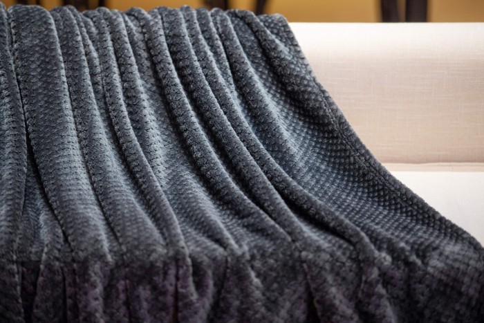 Эшли (антрацит) Покрывало 220х240