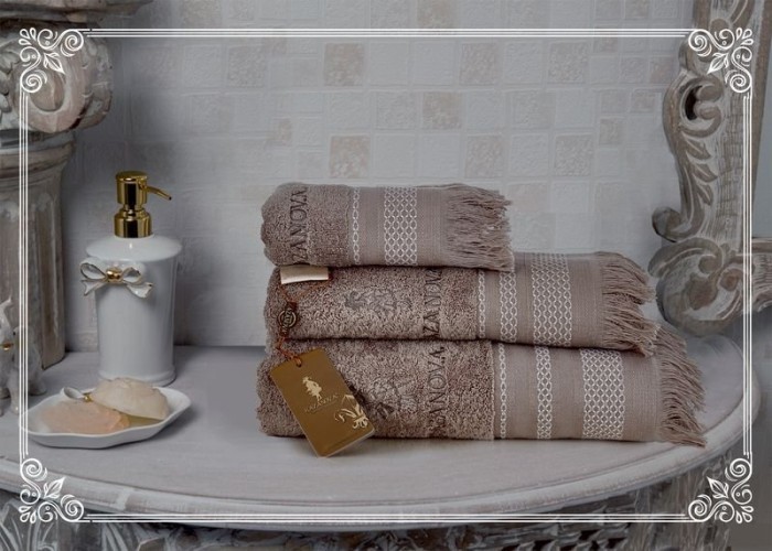 Полотенца Казанова Полотенце Simona (капучино) 50х90см К63-134-50х90