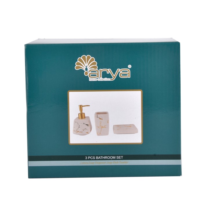 Набор для ванной Arya 3 ед Titan Белый