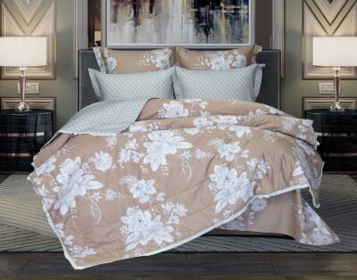 Постельный набор Казанова Шейла (латте) Print Cotton комплект KP-EBPO-2073 к-т