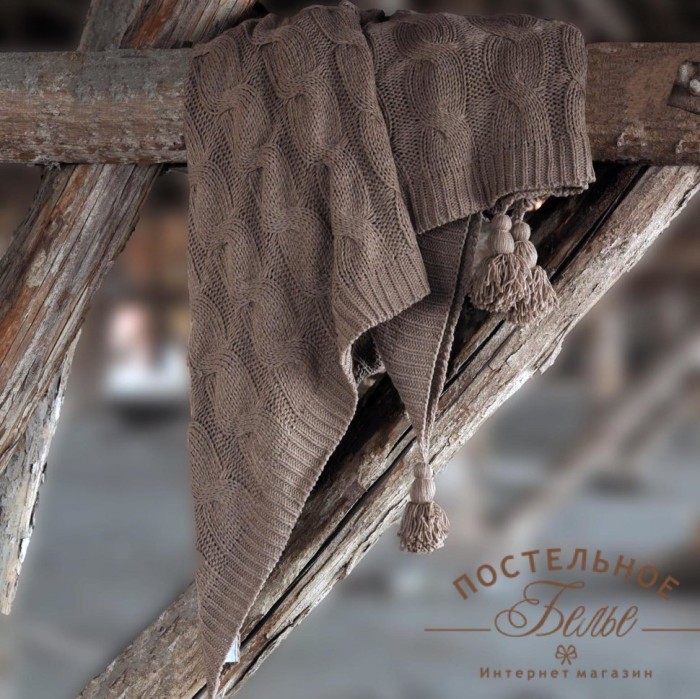 Вязка (корич) Покрывало 220х240