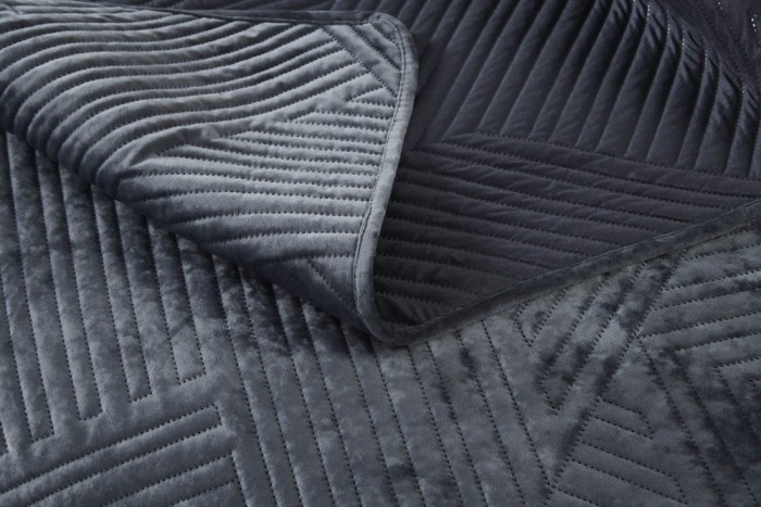 Патрисия (антрацит) Покрывало 160х220