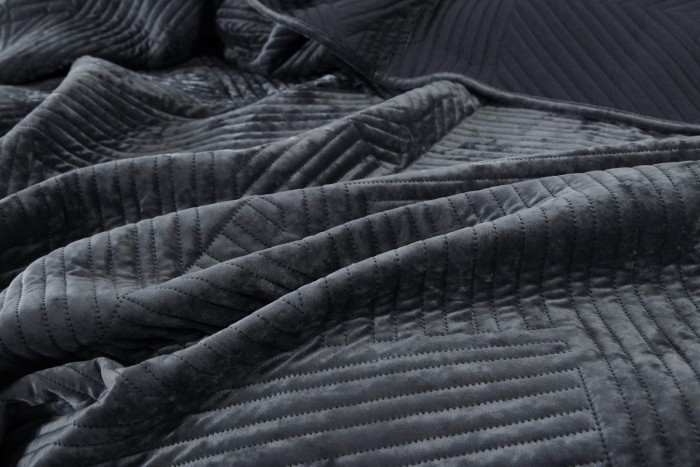 Патрисия (антрацит) Покрывало 160х220